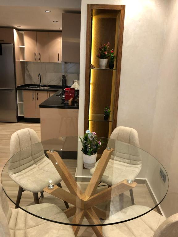 Kuchyň nebo kuchyňský kout v ubytování Appartement vue sur Tower Hassan