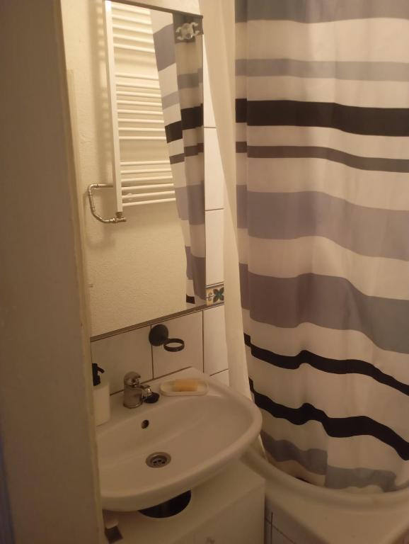 Vannituba majutusasutuses Chambre 1 Bienne