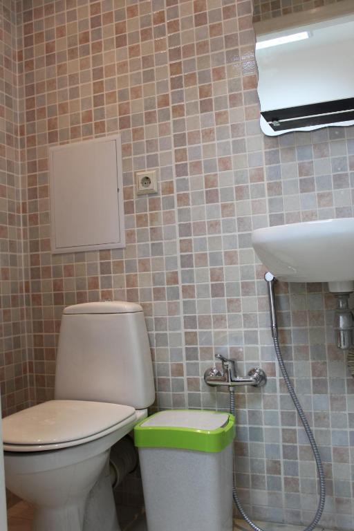 Baðherbergi á Westend hostel Kyiv