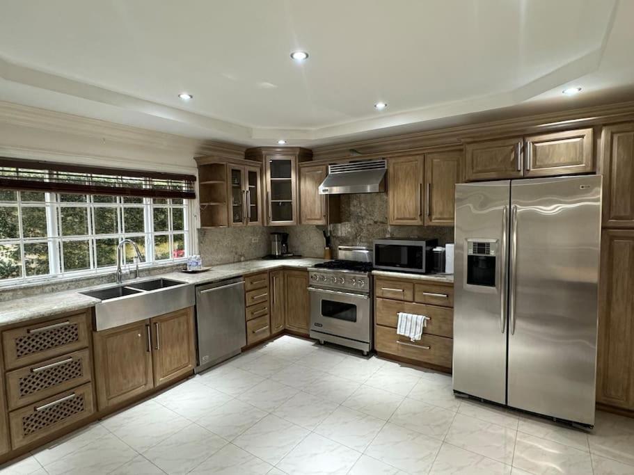 Η κουζίνα ή μικρή κουζίνα στο Jacks Hill Villa - Kingston