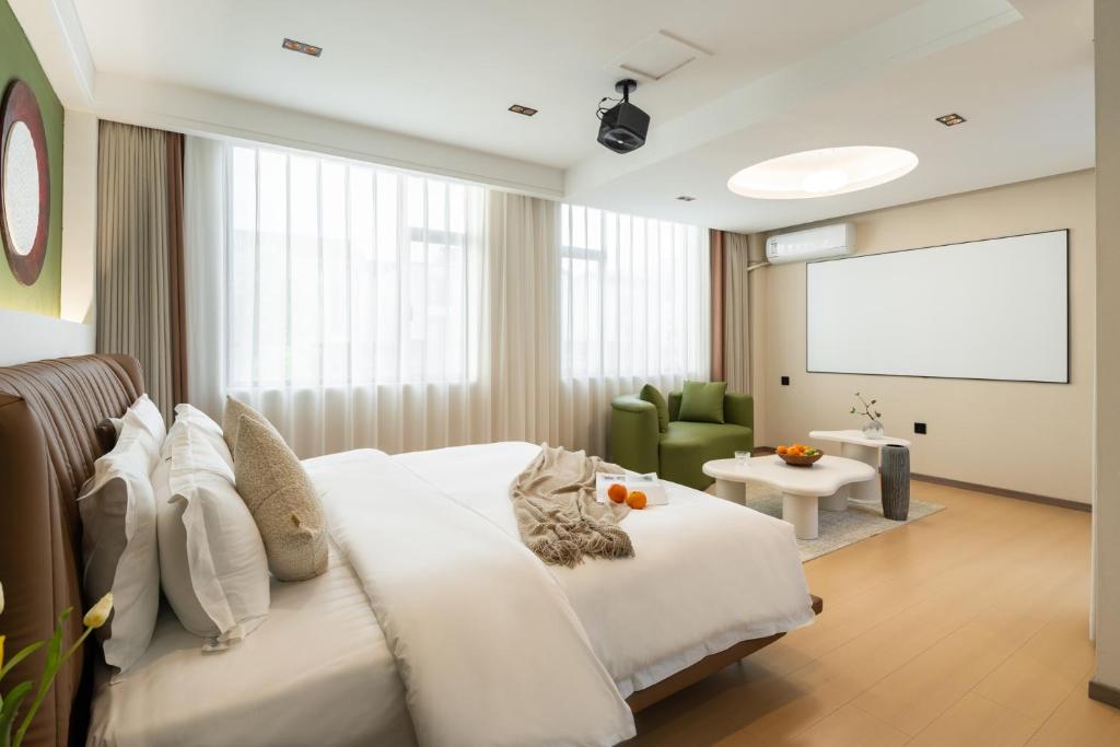 Posezení v ubytování Dali Yufu B&B Hotel
