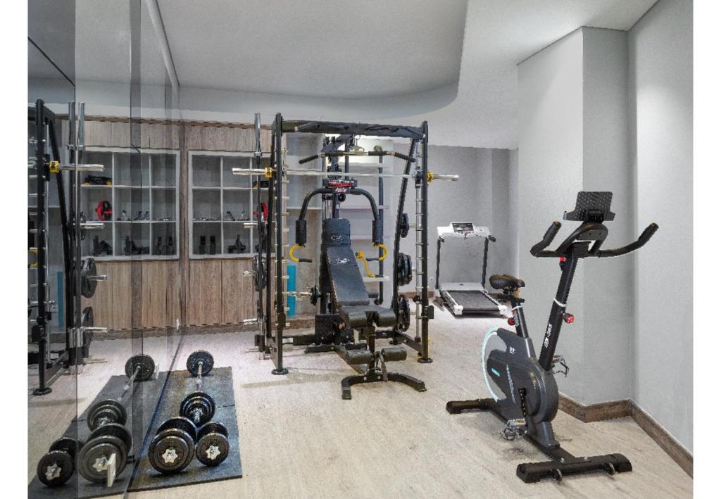 Fitness centrum a/nebo fitness zařízení v ubytování Harper Banjarmasin by ASTON