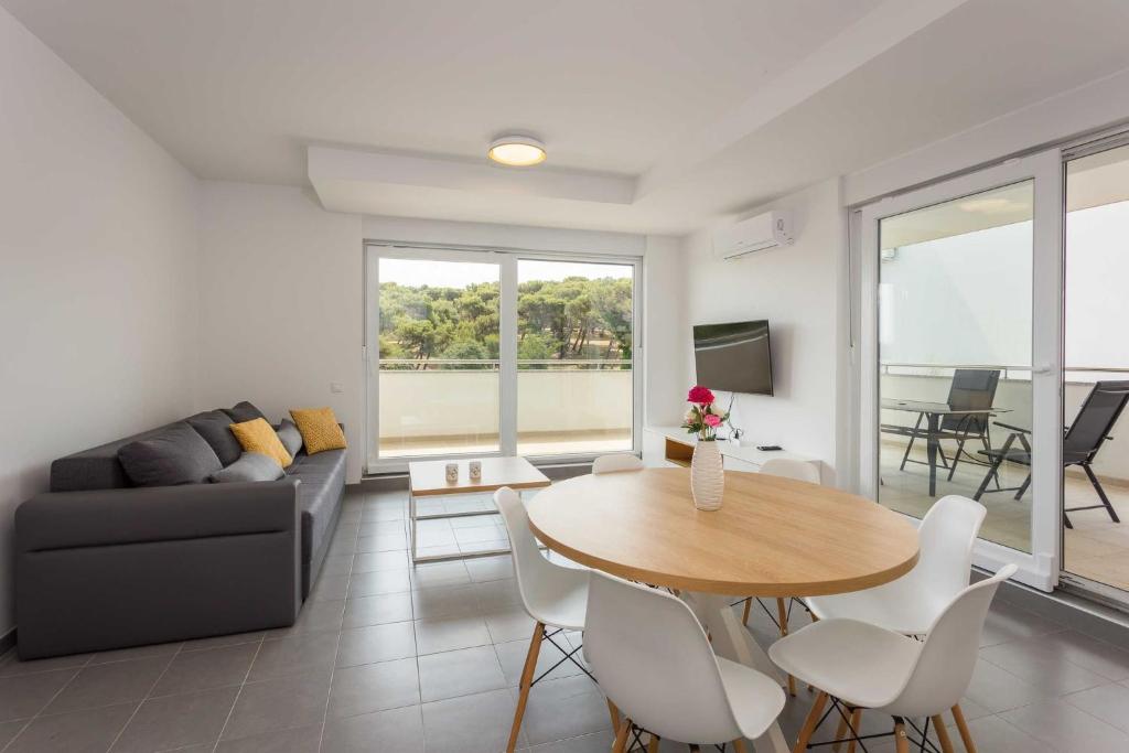 Et opholdsområde på Apartments at Villa Frida