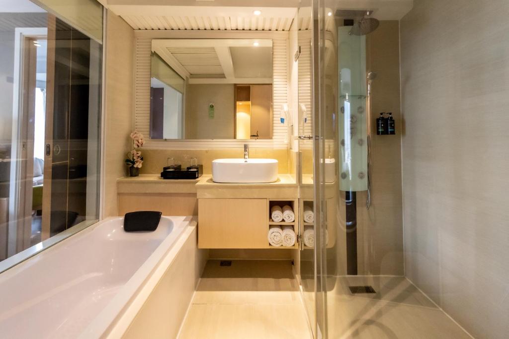Koupelna v ubytování The Bazaar Hotel Bangkok