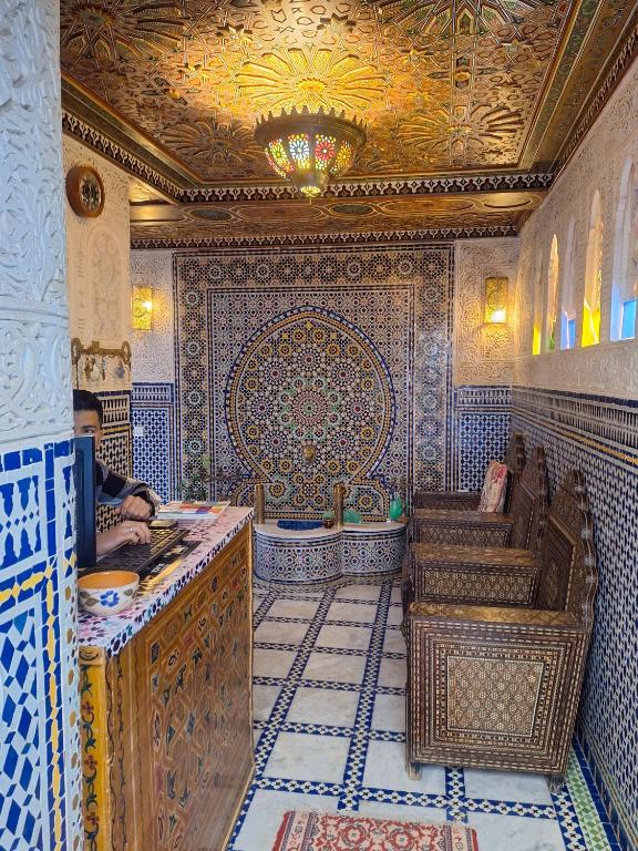 Posezení v ubytování Riad dar Yamna