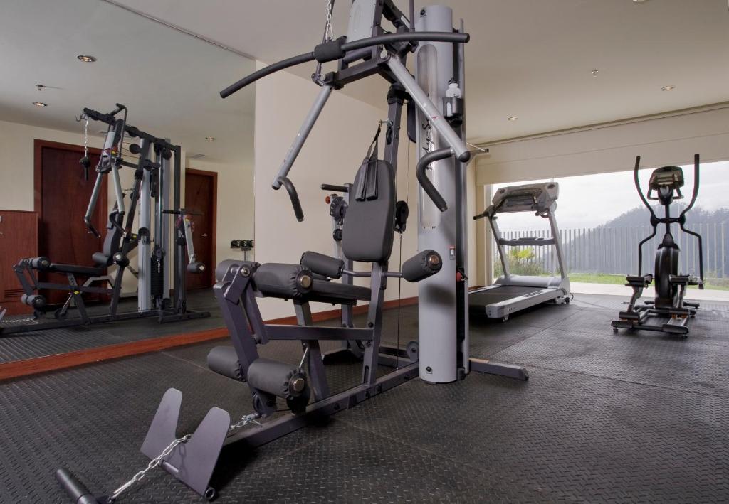 Fitness centrum a/nebo fitness zařízení v ubytování Hotel Stubel Suites & Cafe