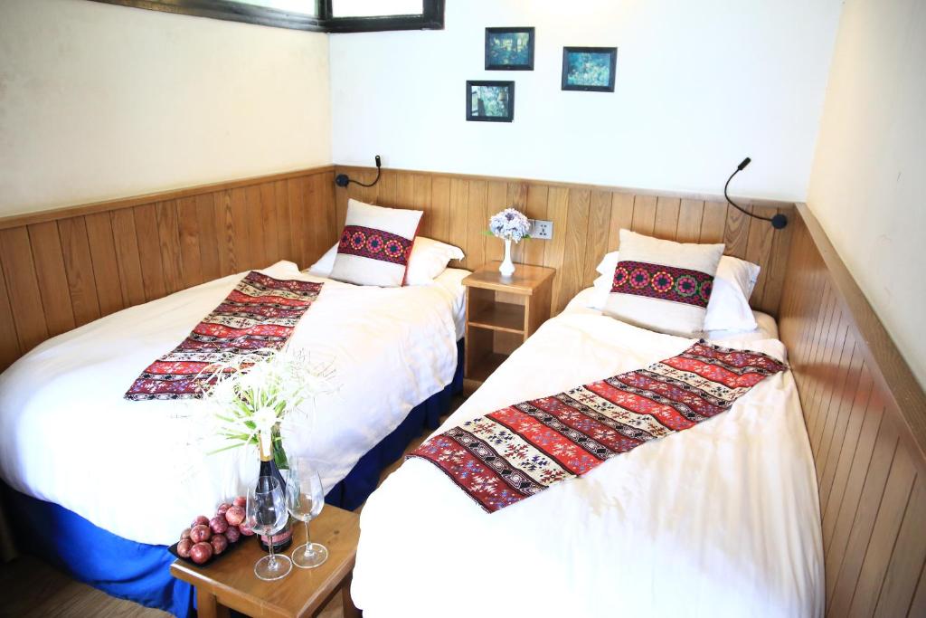 Postel nebo postele na pokoji v ubytování Heaven house