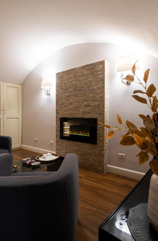 A seating area at Le Piccole Lune di Monti