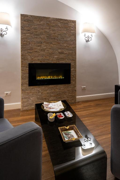 A seating area at Le Piccole Lune di Monti