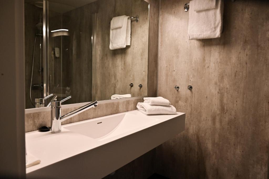 Koupelna v ubytování Hotel Frøya