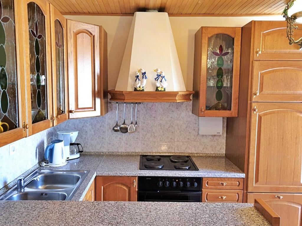 Kuchyň nebo kuchyňský kout v ubytování Apartments Nevenka K.