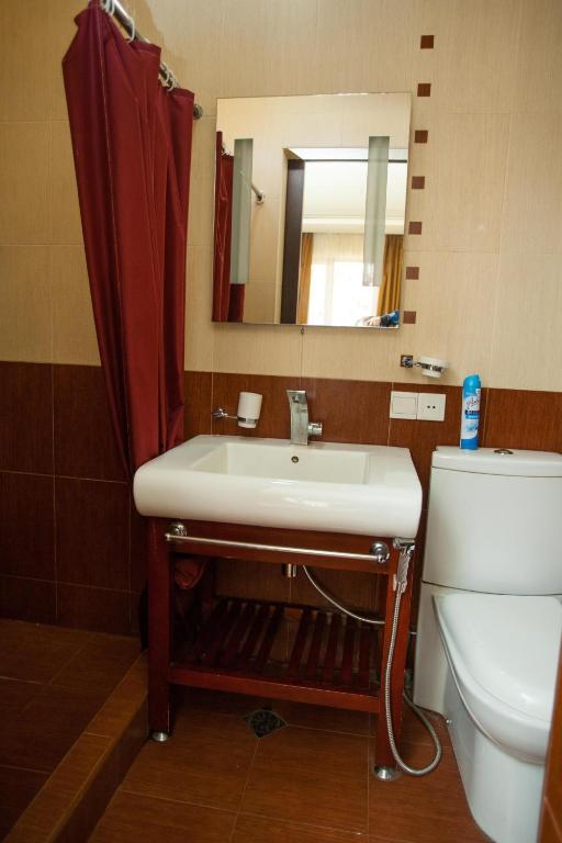 Koupelna v ubytování Hotel 4You