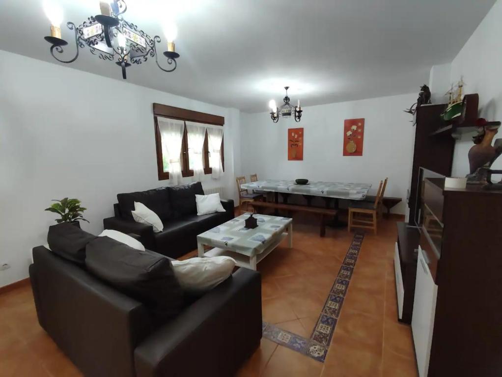 Posezení v ubytování Casa Rural La Churla en Mazcuerras
