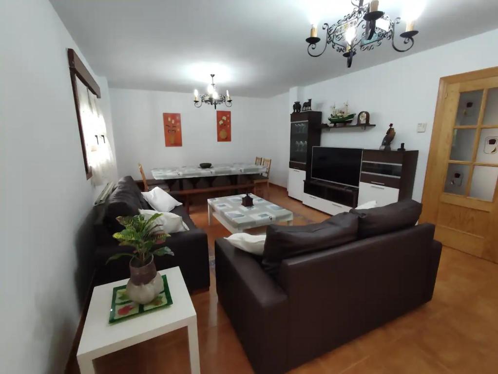 Posezení v ubytování Casa Rural La Churla en Mazcuerras