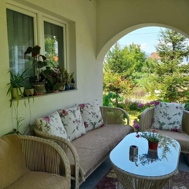 Posezení v ubytování Green Paradise Villa