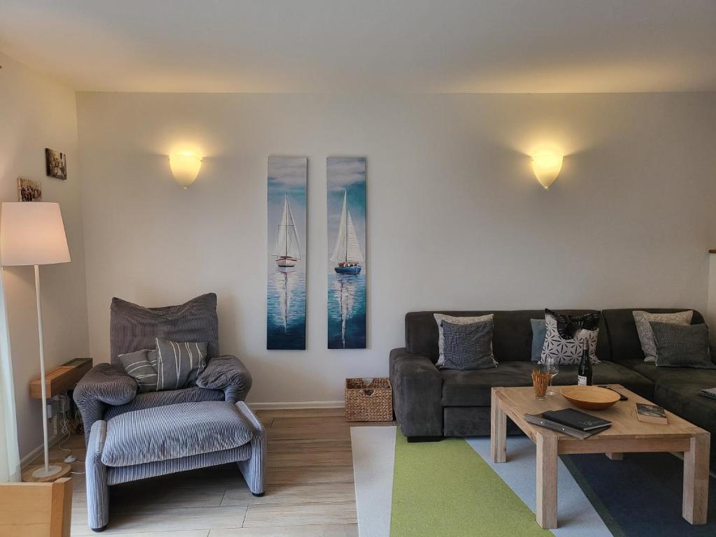 Posezení v ubytování Ferienwohnung "Dorfwinkel 15"