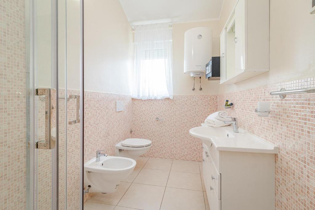 Koupelna v ubytování Residence Kamenjak Runke