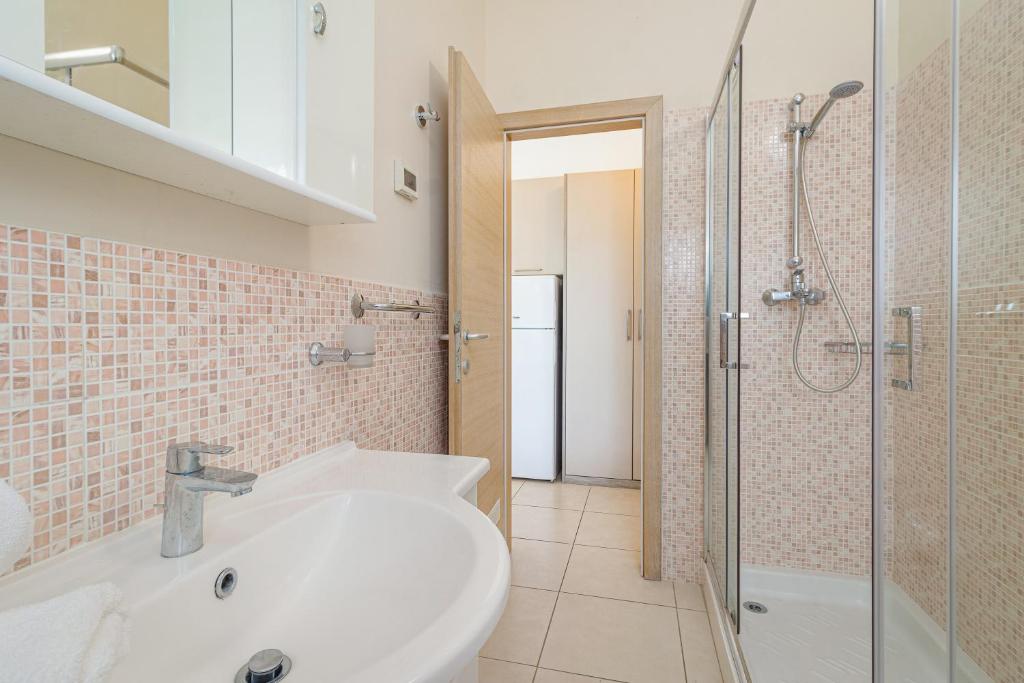 Koupelna v ubytování Residence Kamenjak Runke