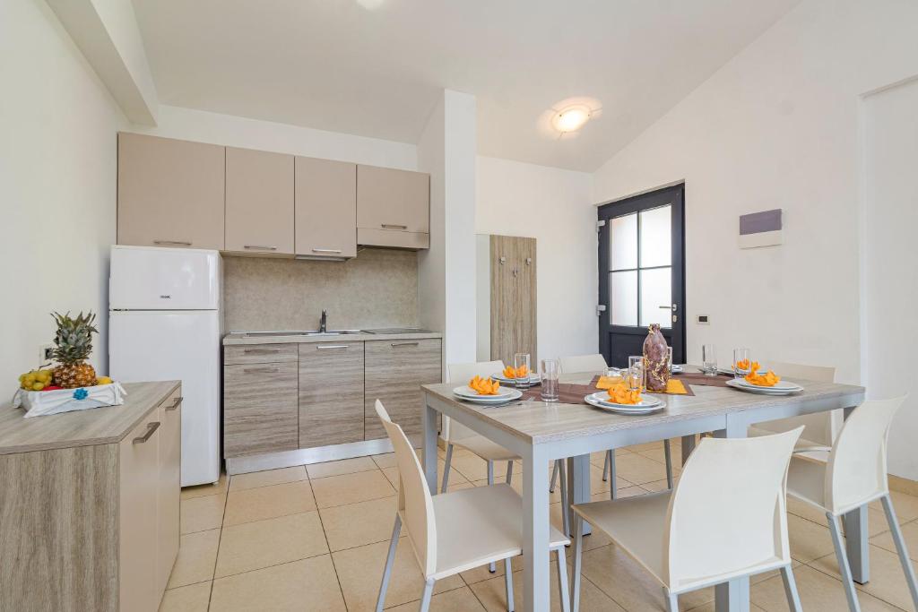 Kuchyň nebo kuchyňský kout v ubytování Residence Kamenjak Runke