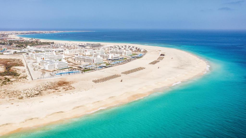 an aerial view of a resort on a beach at Hotel Riu Palace Santa Maria - All Inclusive in Santa Maria