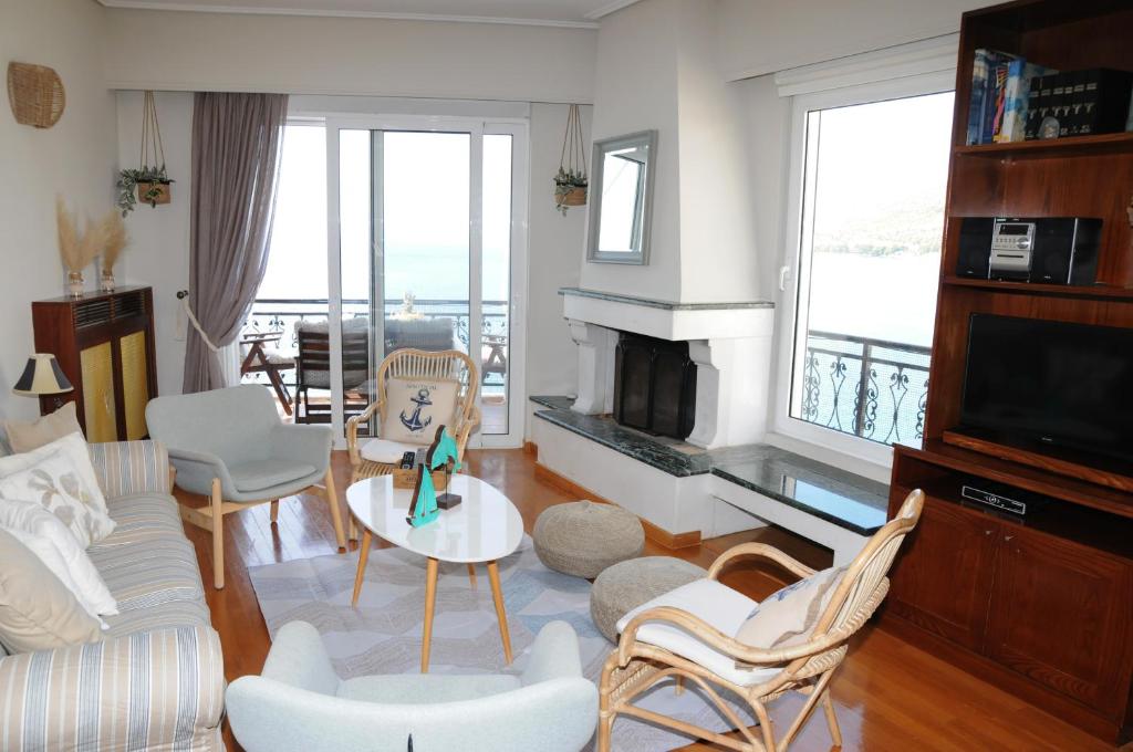 Posezení v ubytování Amazing condo by the beach