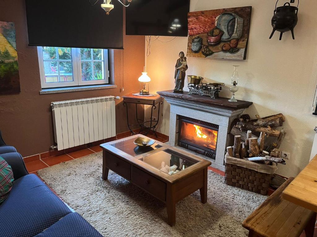 Posezení v ubytování Casa da Fonte Sagrada