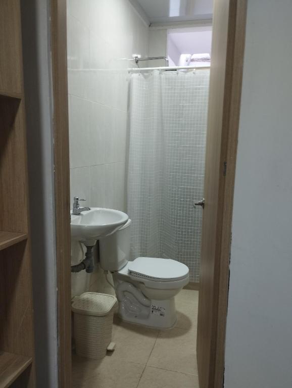 Koupelna v ubytování Hostal Donde Marle