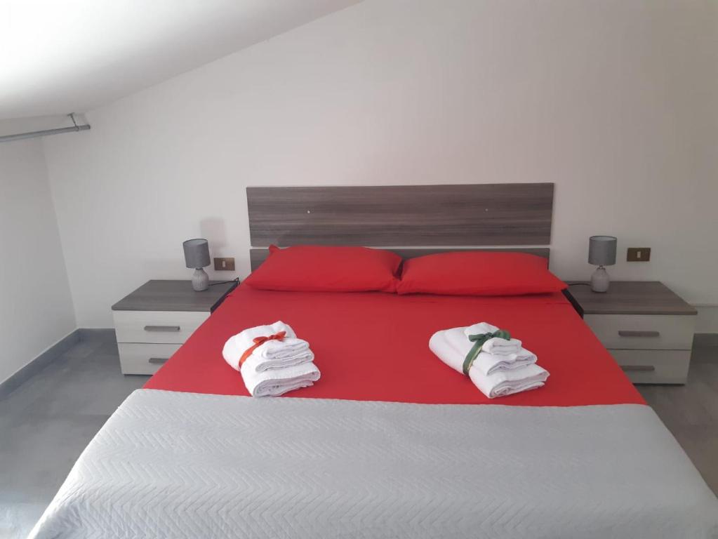 Postel nebo postele na pokoji v ubytování Mare&Vancanze