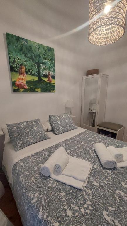Cama ou camas em um quarto em Casarão AL
