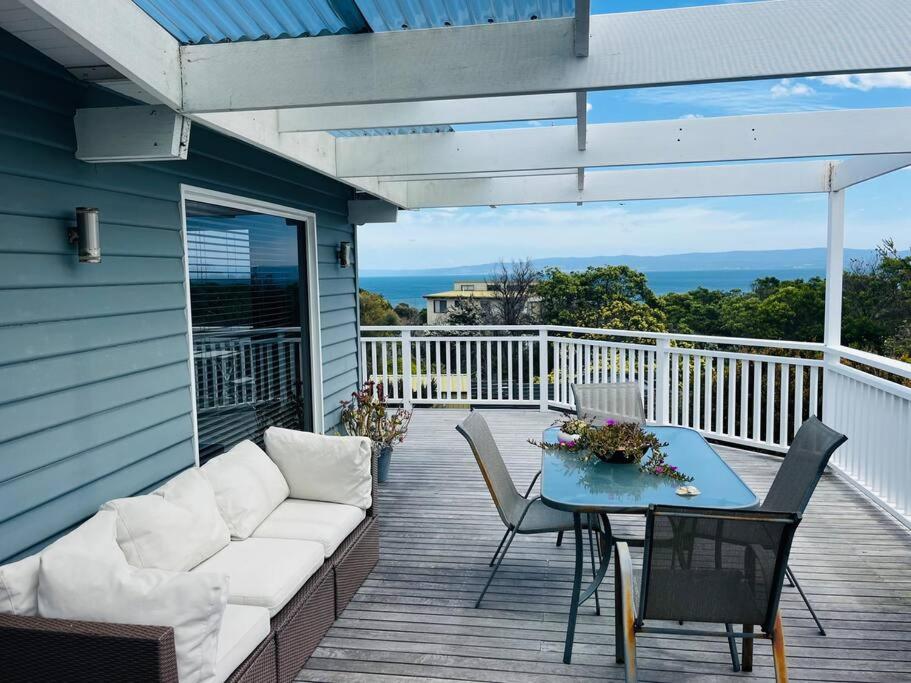 En balkon eller terrasse på Wren Cottage