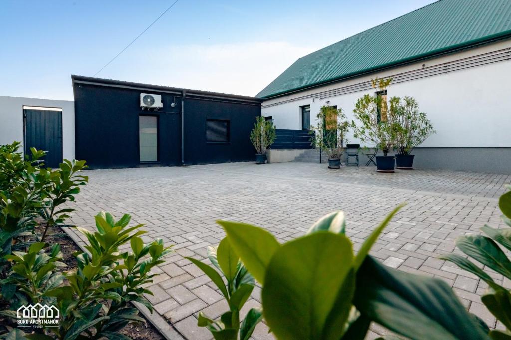 Zahrada ubytování BORG Apartmanok