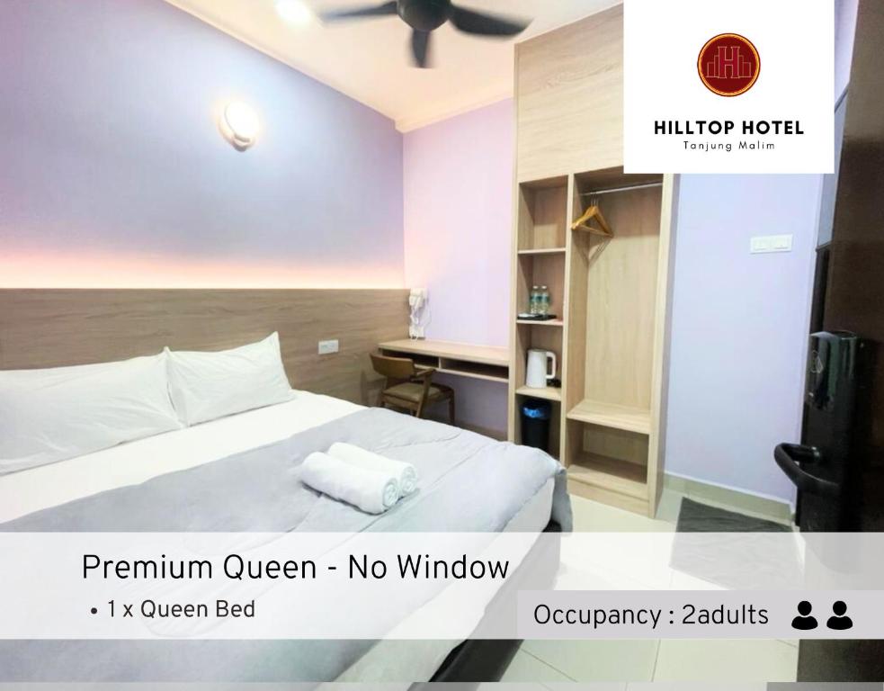 Hilltop Hotel Tanjung Malim - Premium Queen - Geen Venster