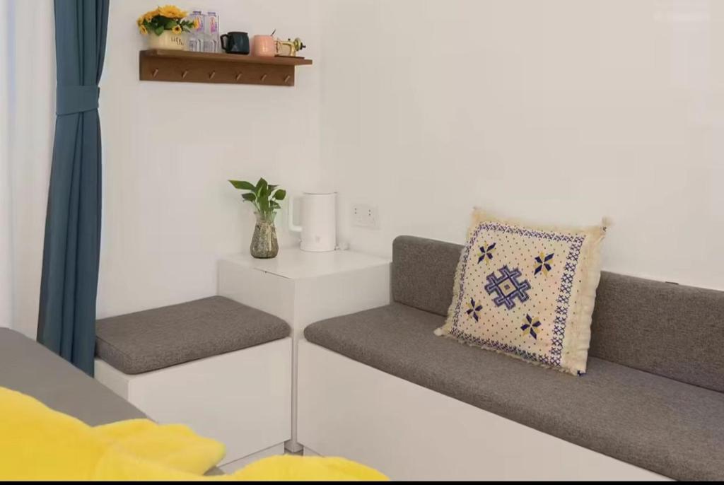 Posezení v ubytování Xiamen Mingshu Shanqiu Homestay