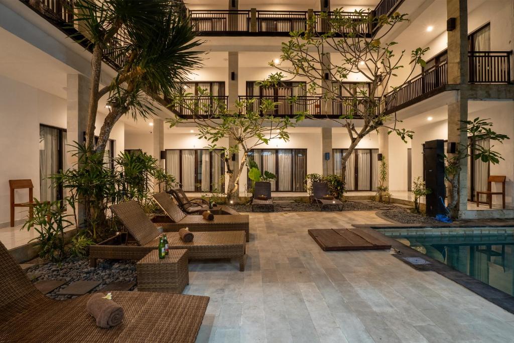 Posezení v ubytování Balian Paradise Hotel
