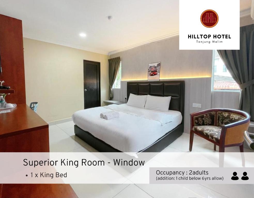Hilltop Hotel Tanjung Malim - Superior King - Raam