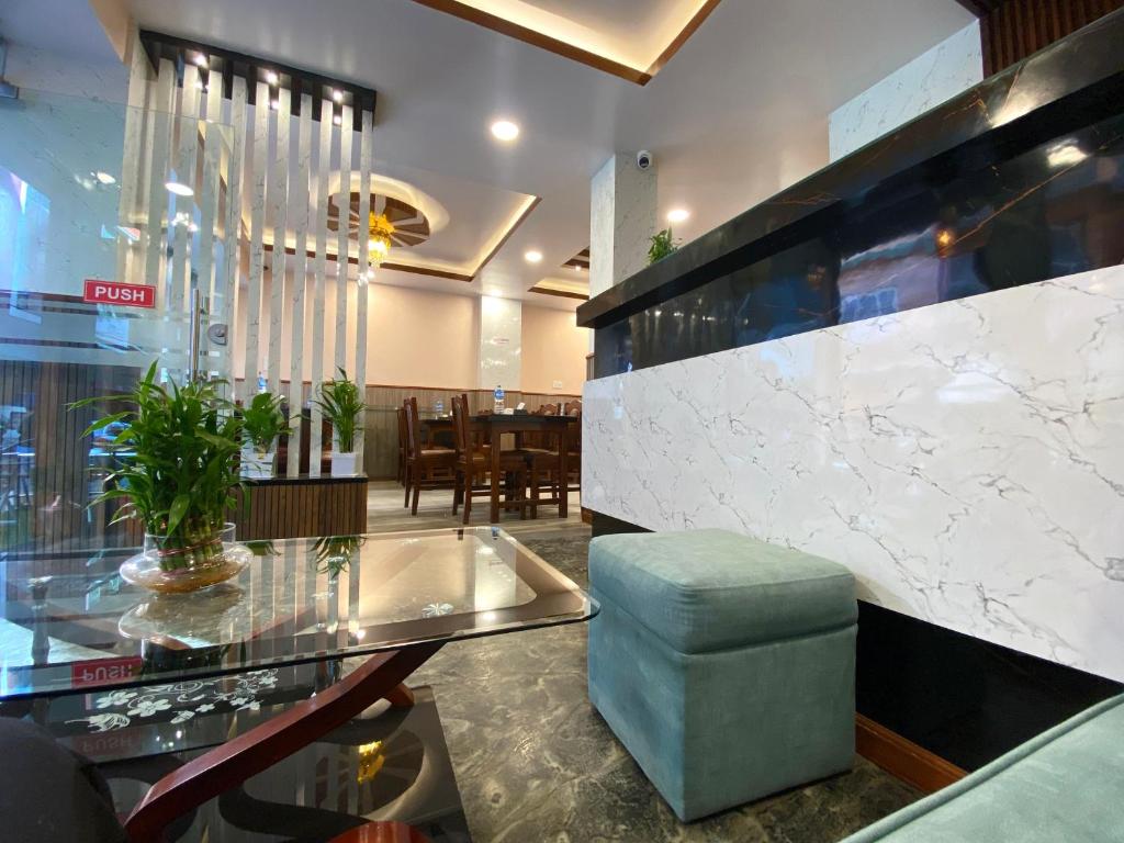 Istumisnurk majutusasutuses Hotel Resunga Arjun