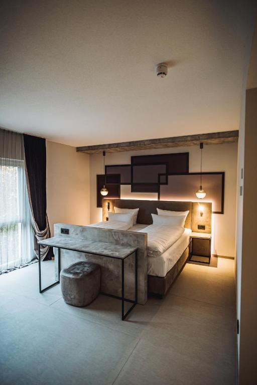 Postel nebo postele na pokoji v ubytování Hotel Ederstrand