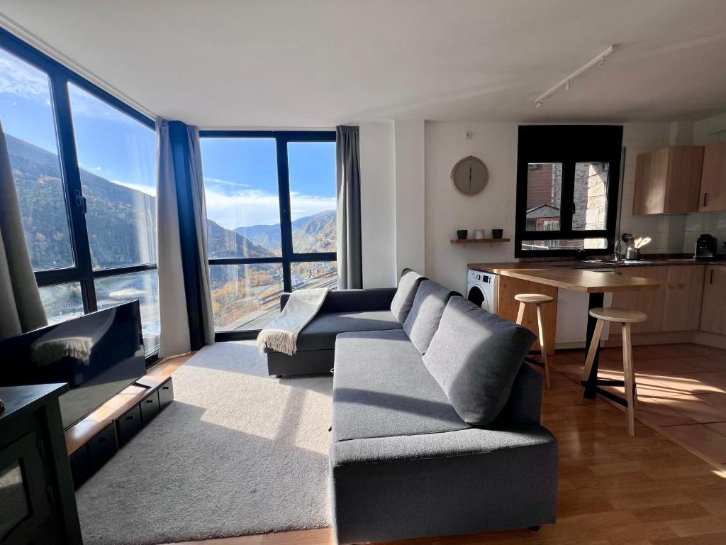 Posezení v ubytování Apartamento MIRADOR El tarter