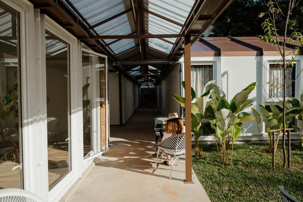 Zahrada ubytování The Yard Hostel Chiang Mai