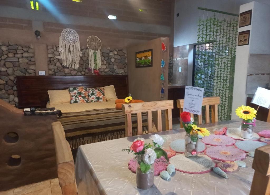 Posezení v ubytování Hostal Sisabel