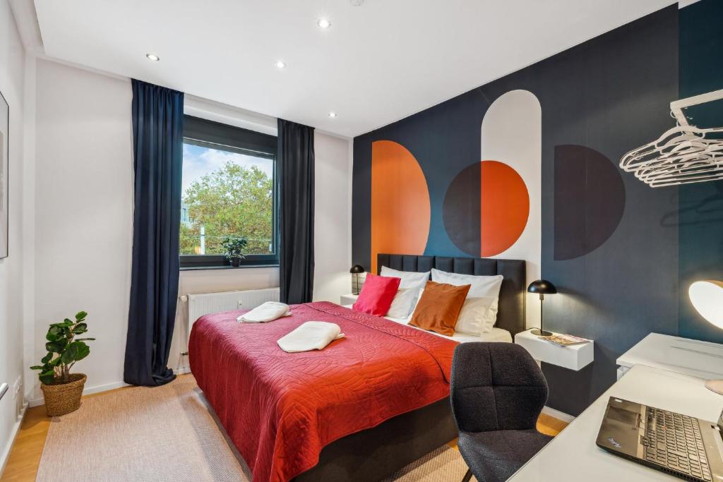 maremar - City Design Apartment - 2 Schlafzimmer - Luxus Boxspringbetten - Küche - Highspeed WIFI - Arbeitsplätze - Apartamento De Dos Dormitorios