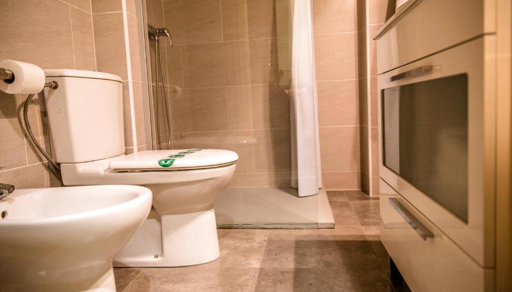 Koupelna v ubytování Hotel Esteba