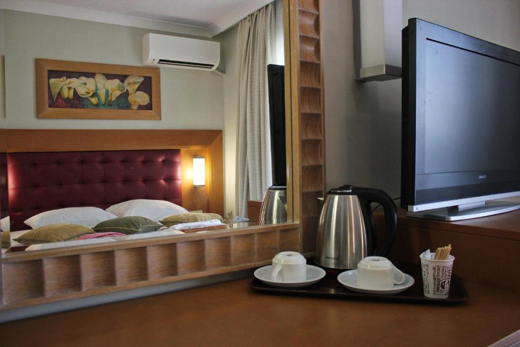 Postel nebo postele na pokoji v ubytování Scylax Hotels Mahmutlar