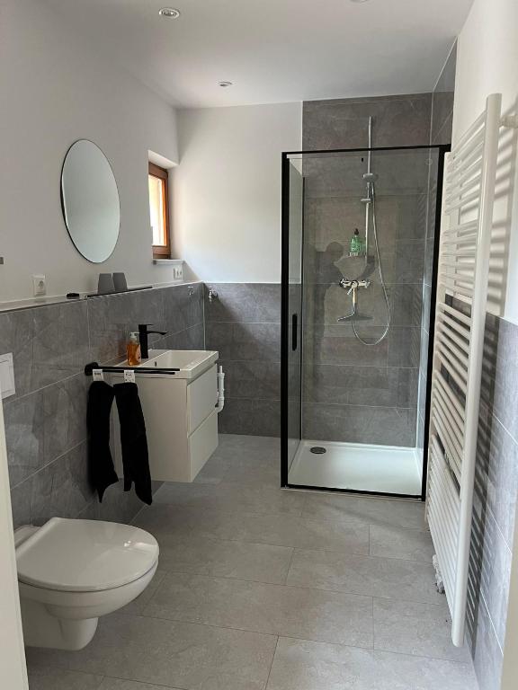 Koupelna v ubytování Gästezimmer Werwein