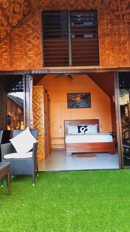 Posezení v ubytování JUSH NATIVE AND GLAMPING