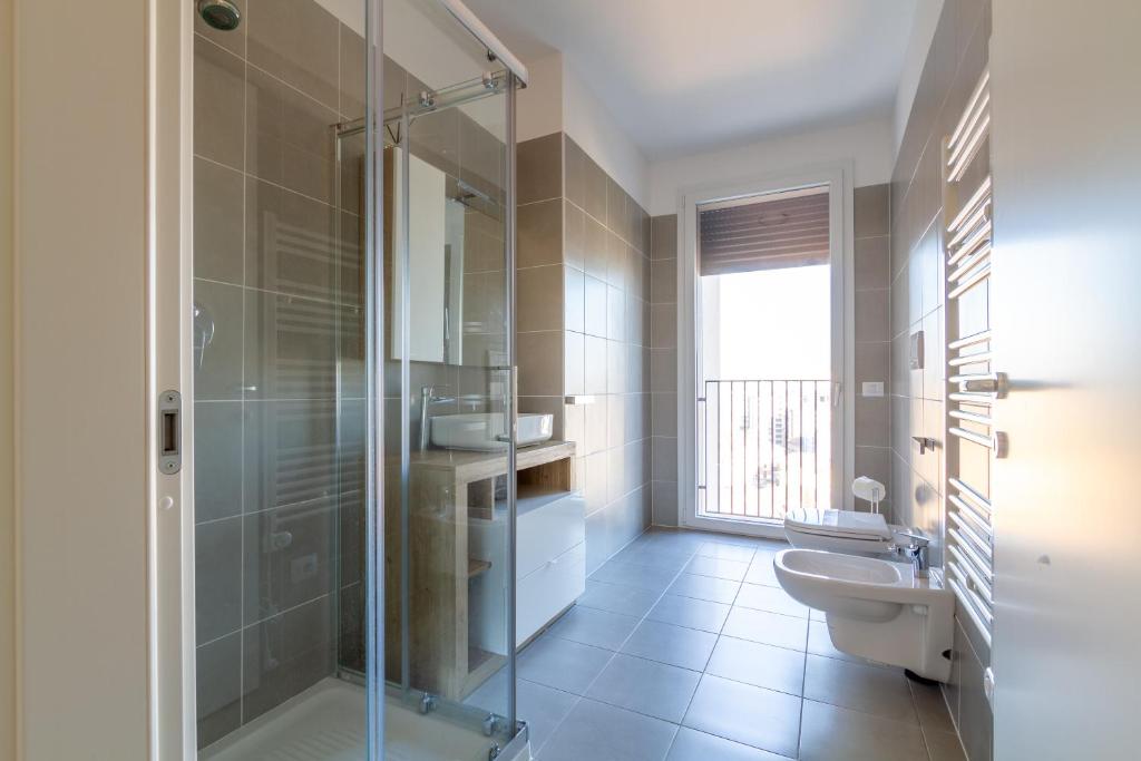 Bagno con doccia walk-in