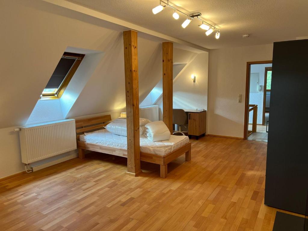 Postel nebo postele na pokoji v ubytování Gästezimmer Werwein