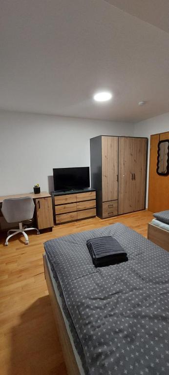 TV a/nebo společenská místnost v ubytování Gästezimmer Werwein