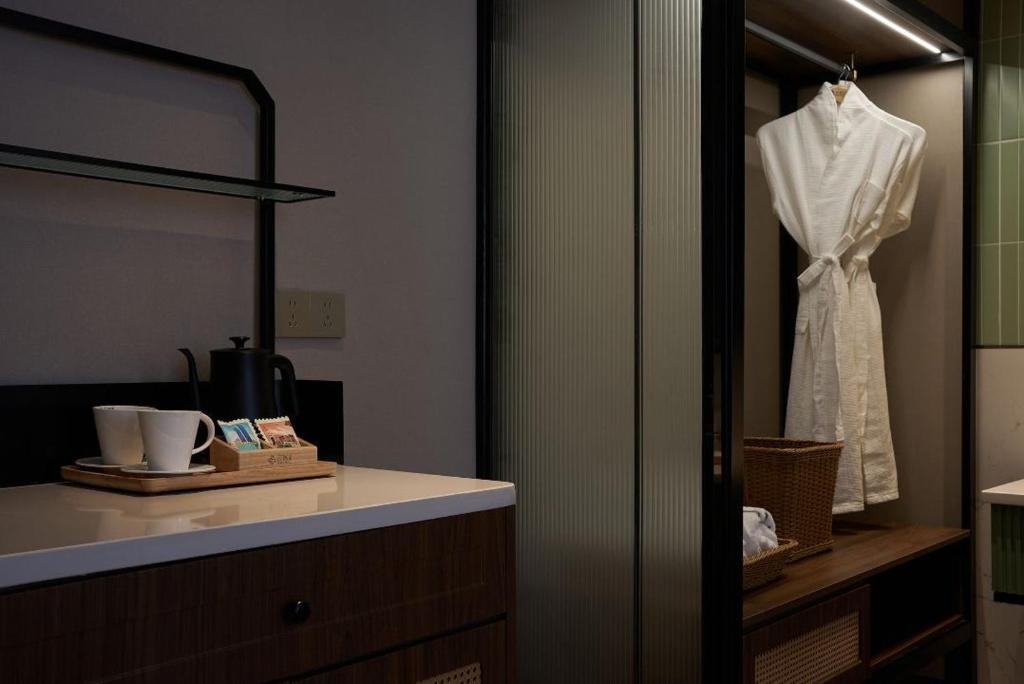 Koupelna v ubytování Renjoy Hotel -Xiamen Zhongshan Road Pedestrian Street