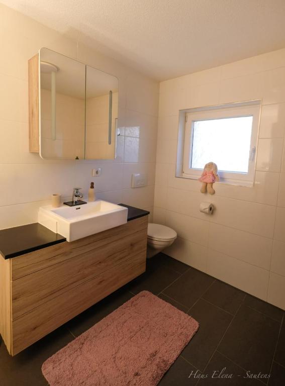 Koupelna v ubytování Haus Elena